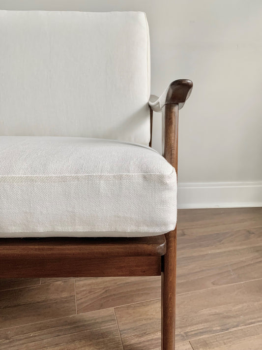 Custom replacement chair cushions for vintage furniture